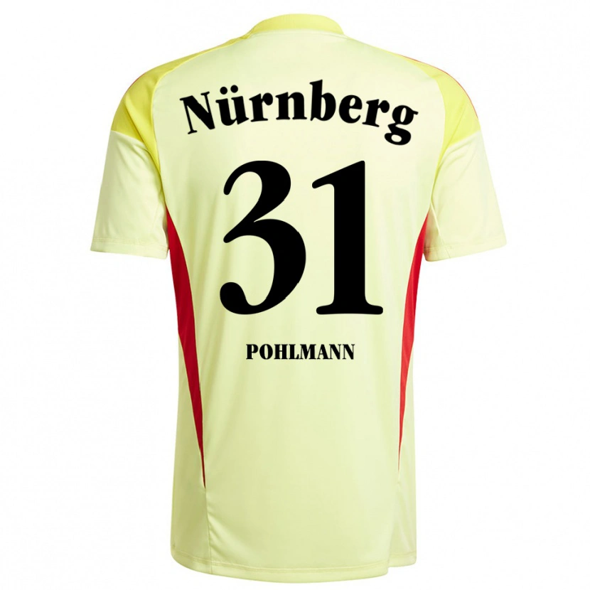 Danxen Men Lennart Pohlmann #31 Yellow Black Goalkeeper Jersey 2025/26 T-Shirt
