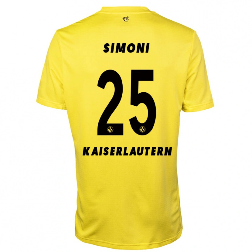 Danxen Men Simon Simoni #25 Yellow Black Goalkeeper Jersey 2025/26 T-Shirt