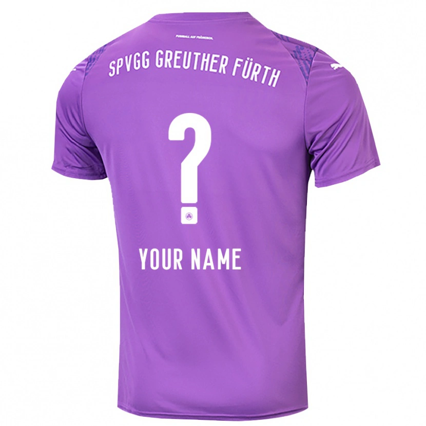Danxen Men SpVgg Greuther Fürth Purple White Goalkeeper Jersey 2025/26 T-Shirt