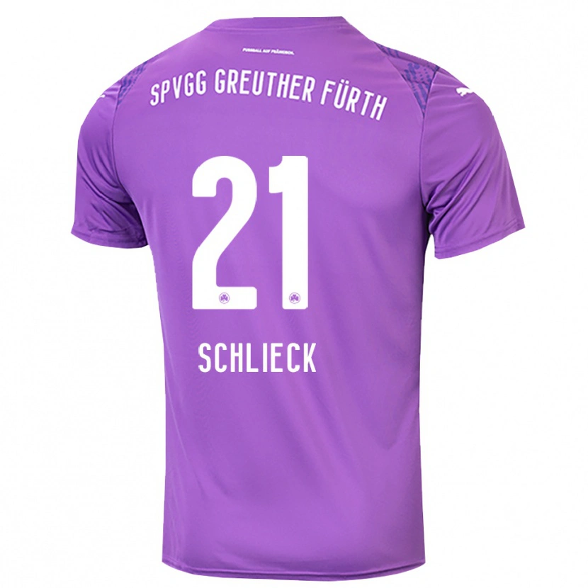 Danxen Men Timo Schlieck #21 Purple White Goalkeeper Jersey 2025/26 T-Shirt