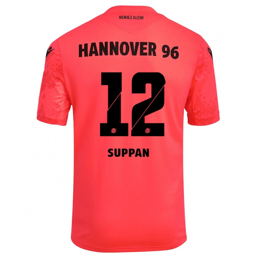 Danxen Men Jannik Suppan #12 Red Black Goalkeeper Jersey 2025/26 T-Shirt