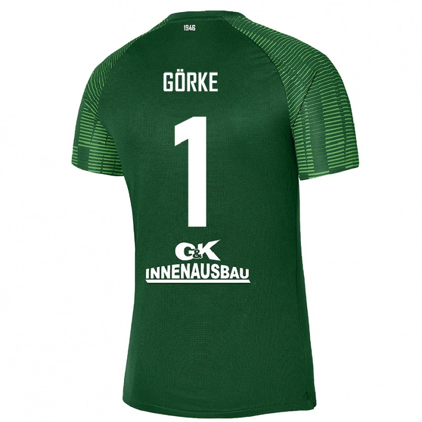 Danxen Men Arthur Görke #1 Deep Green Black Goalkeeper Jersey 2025/26 T-Shirt