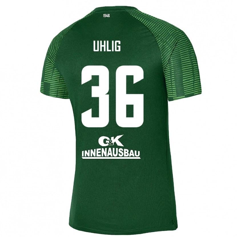 Danxen Men Max Uhlig #36 Deep Green Black Goalkeeper Jersey 2025/26 T-Shirt