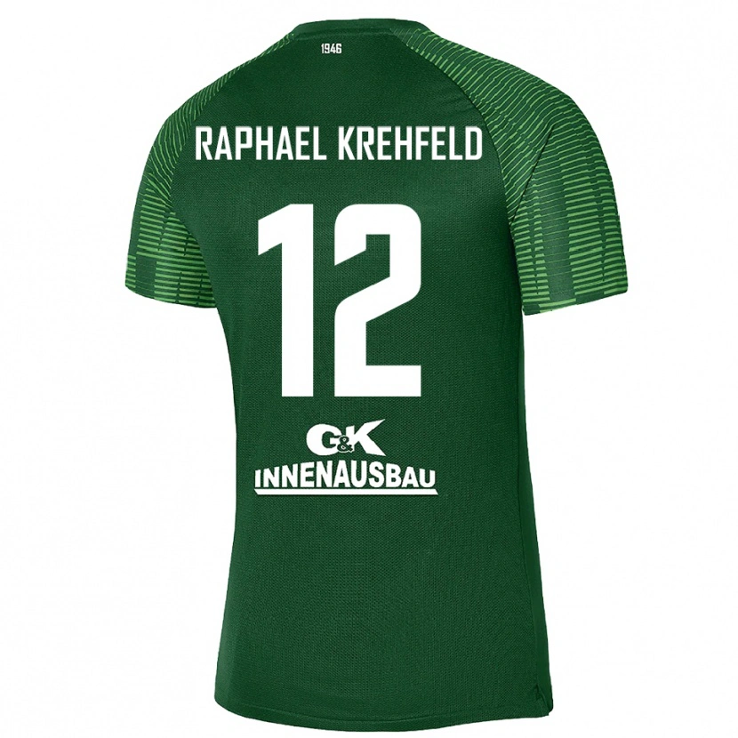 Danxen Men Luca Raphael Krehfeld #12 Deep Green Black Goalkeeper Jersey 2025/26 T-Shirt