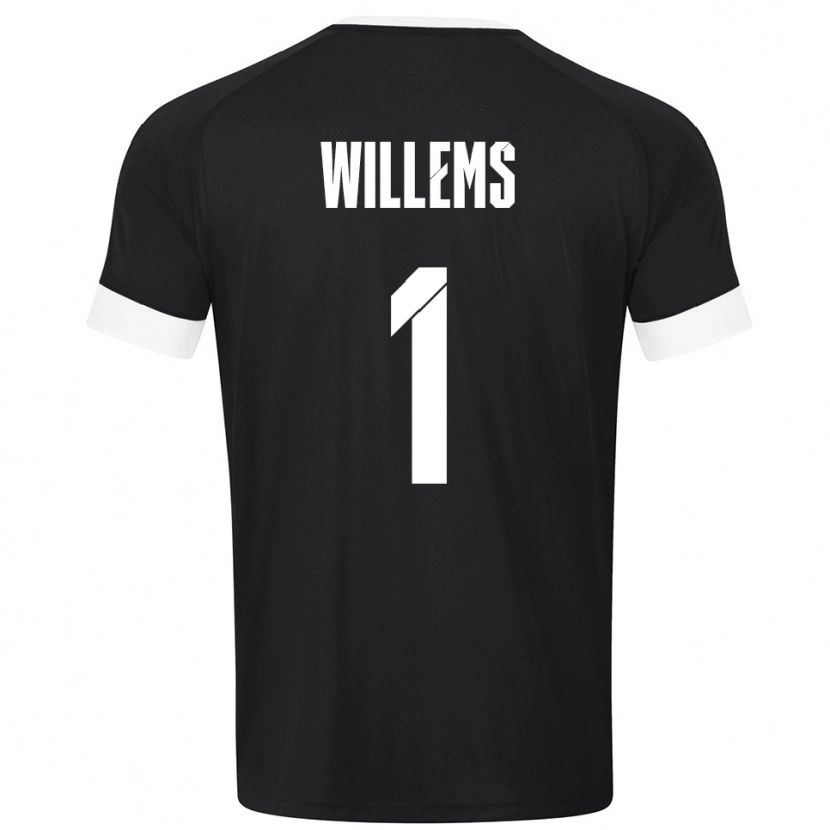 Danxen Men Leon Willems #1 Black White Goalkeeper Jersey 2025/26 T-Shirt