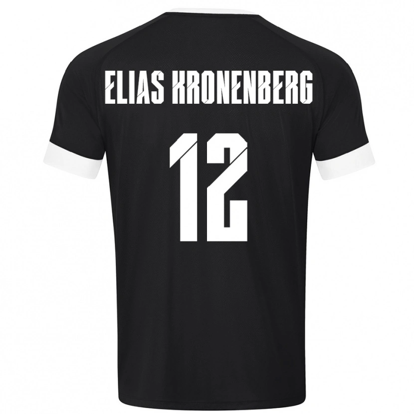 Danxen Men Sebastian Elias Kronenberg #12 Black White Goalkeeper Jersey 2025/26 T-Shirt