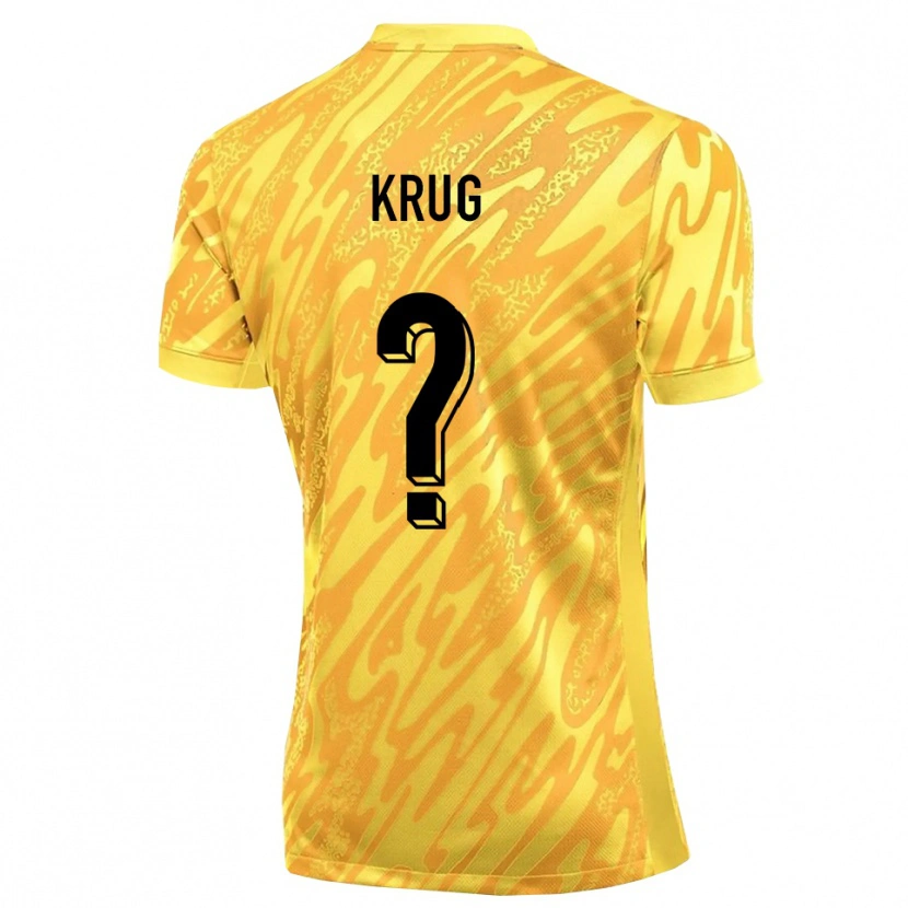 Danxen Men Jannis Krug #0 Yellow Orange Goalkeeper Jersey 2025/26 T-Shirt