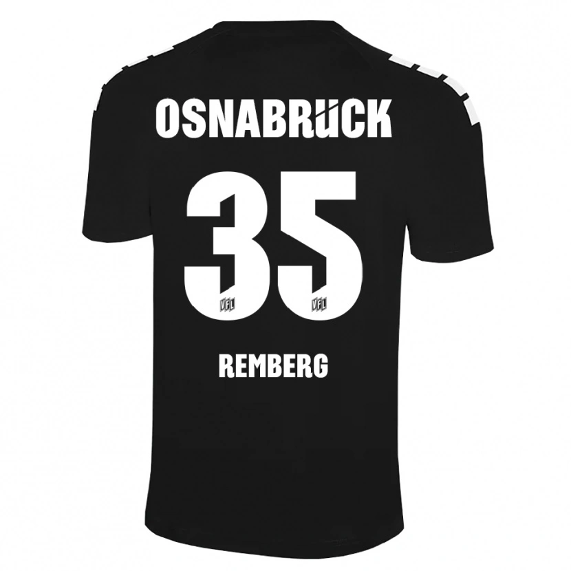 Danxen Men Mats Remberg #35 Black White Goalkeeper Jersey 2025/26 T-Shirt