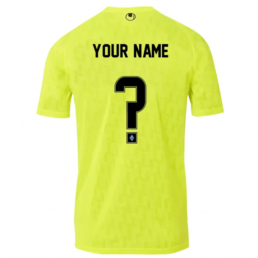 Danxen Men SV Waldhof Mannheim Yellow Black Goalkeeper Jersey 2025/26 T-Shirt