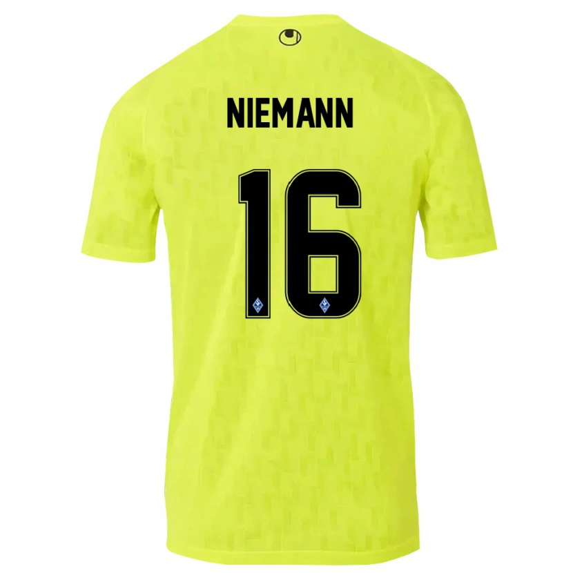 Danxen Men Jan Niemann #16 Yellow Black Goalkeeper Jersey 2025/26 T-Shirt