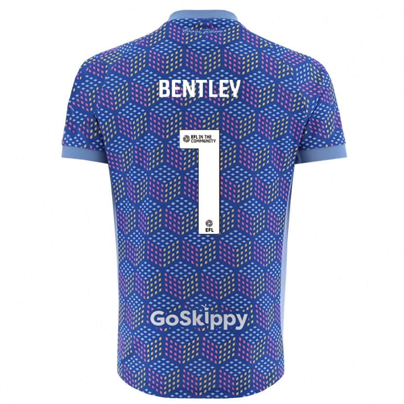 Danxen Men Fran Bentley #1 Blue Black Goalkeeper Jersey 2025/26 T-Shirt