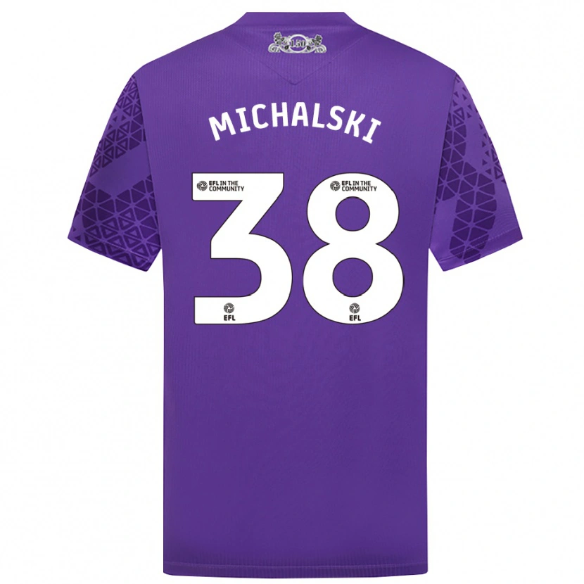 Danxen Men Nicholas Michalski #38 Purple White Goalkeeper Jersey 2025/26 T-Shirt