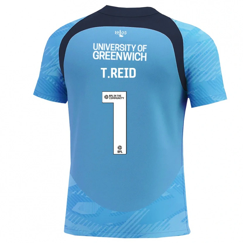 Danxen Men Tommy Reid #1 Blue White Goalkeeper Jersey 2025/26 T-Shirt