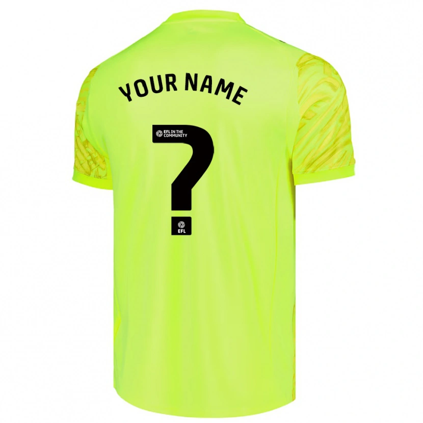 Danxen Men Derby County Fluorescent Green Goalkeeper Jersey 2025/26 T-Shirt