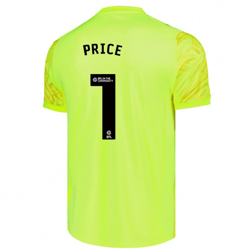 Danxen Men Harley Price #1 Fluorescent Green Goalkeeper Jersey 2025/26 T-Shirt