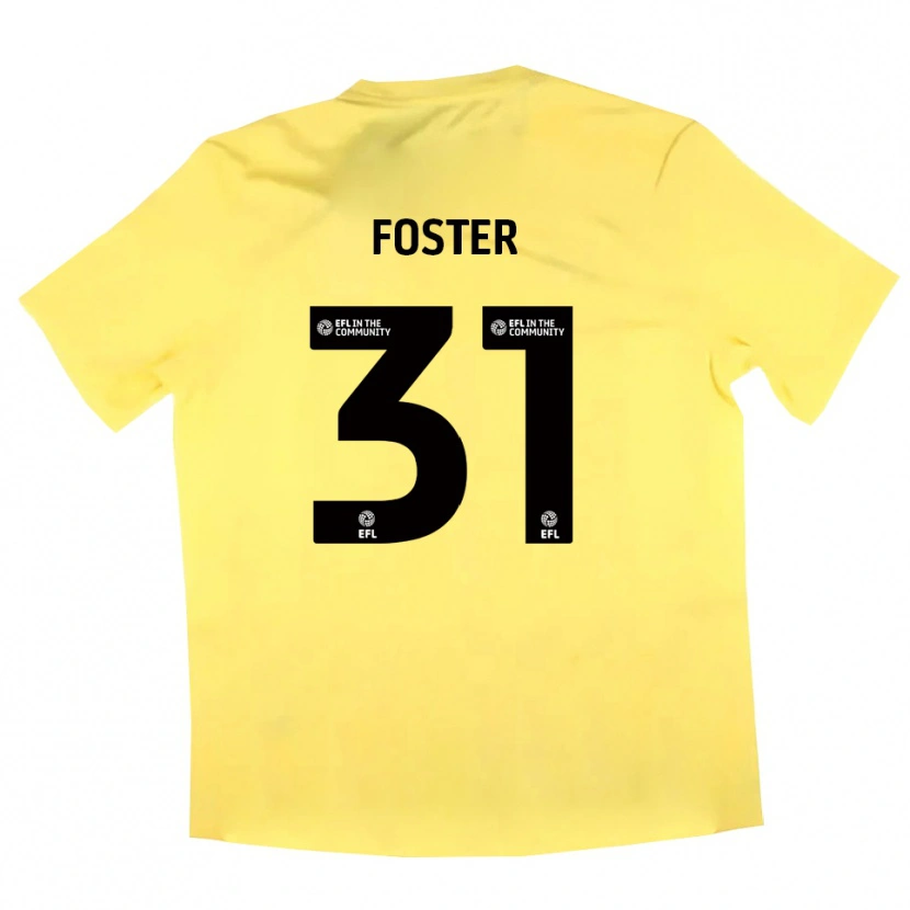 Danxen Men Owen Foster #31 Yellow Black Goalkeeper Jersey 2025/26 T-Shirt