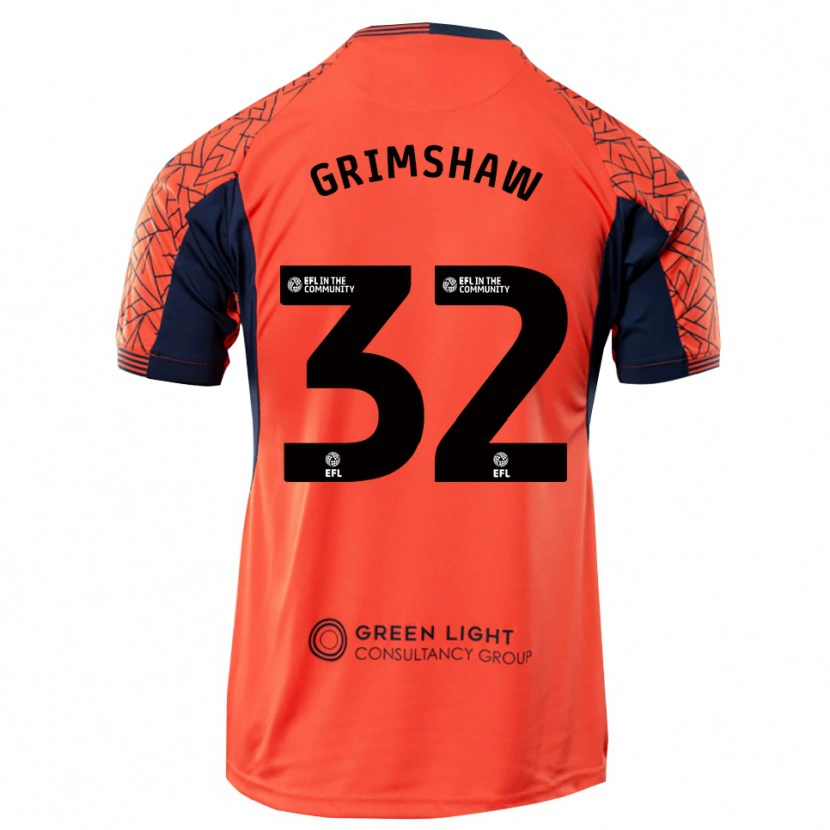 Danxen Men Daniel Grimshaw #32 Orange Black Goalkeeper Jersey 2025/26 T-Shirt