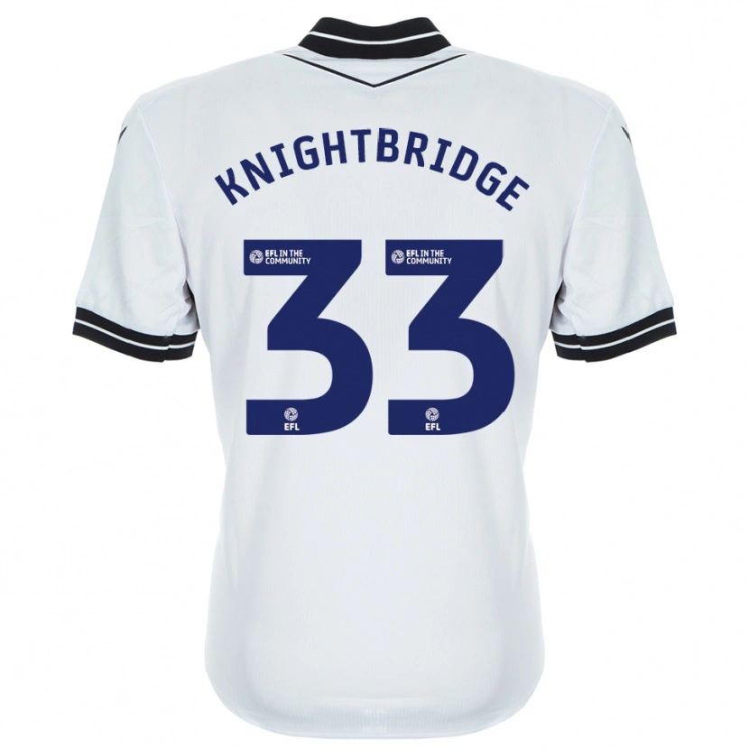 Danxen Men Jacob Knightbridge #33 White Royal Blue Goalkeeper Jersey 2025/26 T-Shirt