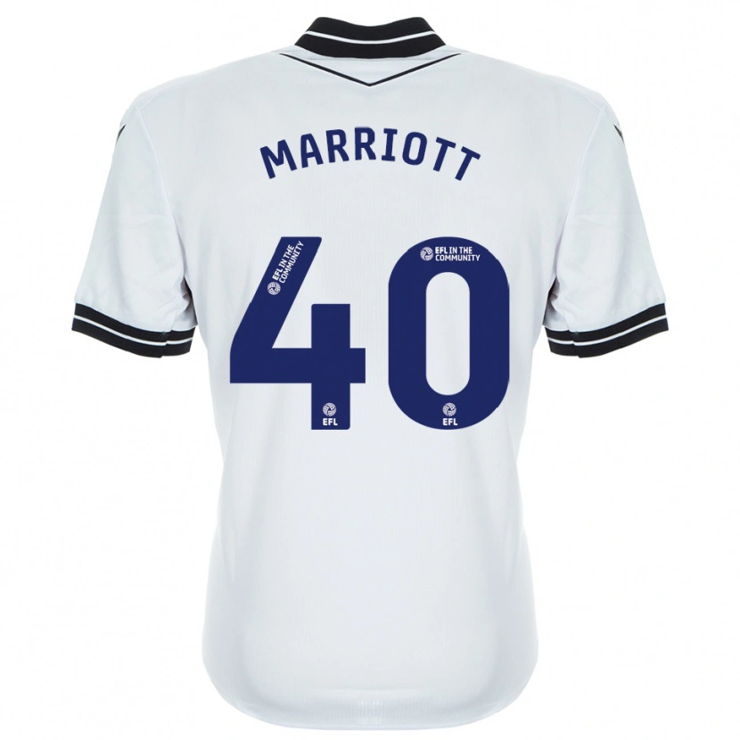 Danxen Men Monty Marriott #40 White Royal Blue Goalkeeper Jersey 2025/26 T-Shirt