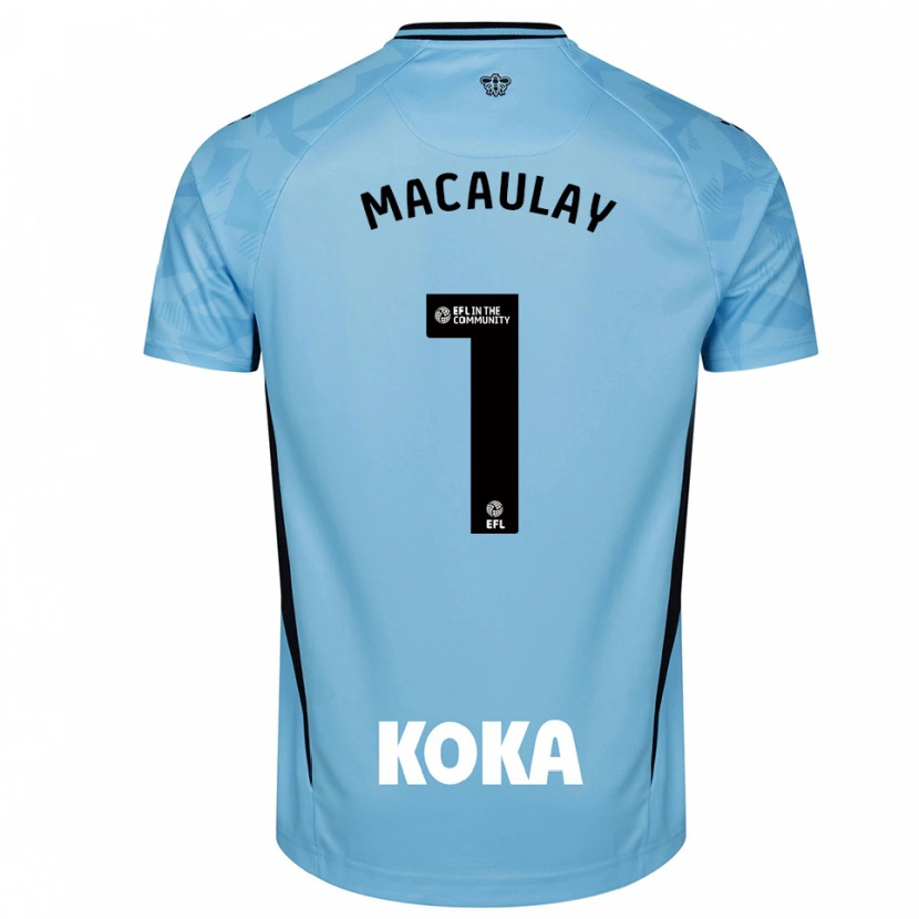 Danxen Men Jonathan Macaulay #1 Light Sky Blue Goalkeeper Jersey 2025/26 T-Shirt