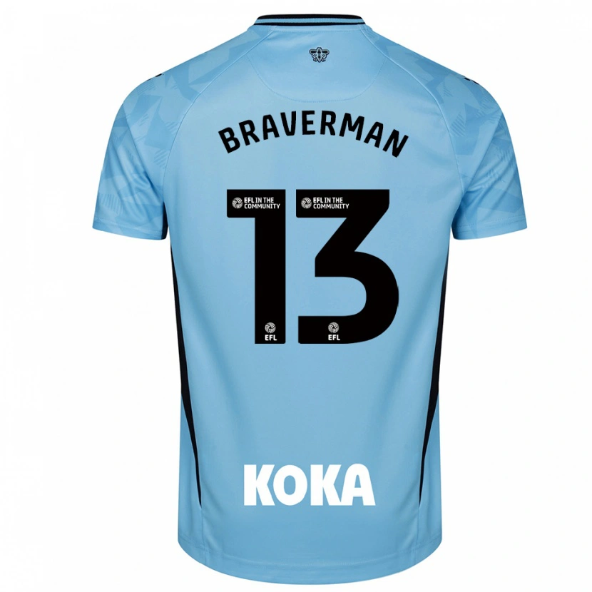Danxen Men Zack Braverman #13 Light Sky Blue Goalkeeper Jersey 2025/26 T-Shirt