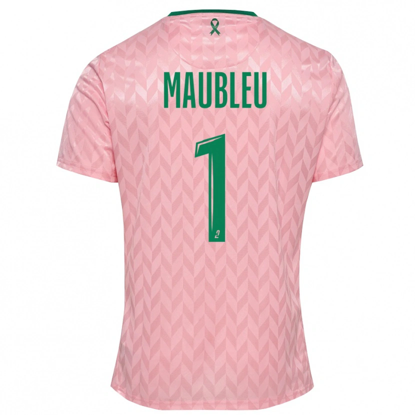Danxen Men Brice Maubleu #1 Pink Green Goalkeeper Jersey 2025/26 T-Shirt