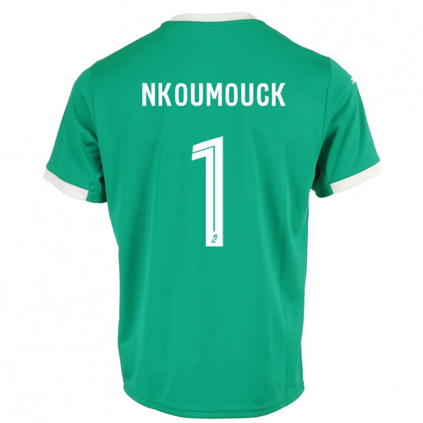 Danxen Men Marc-Anthony Nkoumouck #1 Green White Goalkeeper Jersey 2025/26 T-Shirt