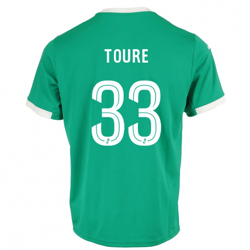 Danxen Men Almami Touré #33 Green White Goalkeeper Jersey 2025/26 T-Shirt