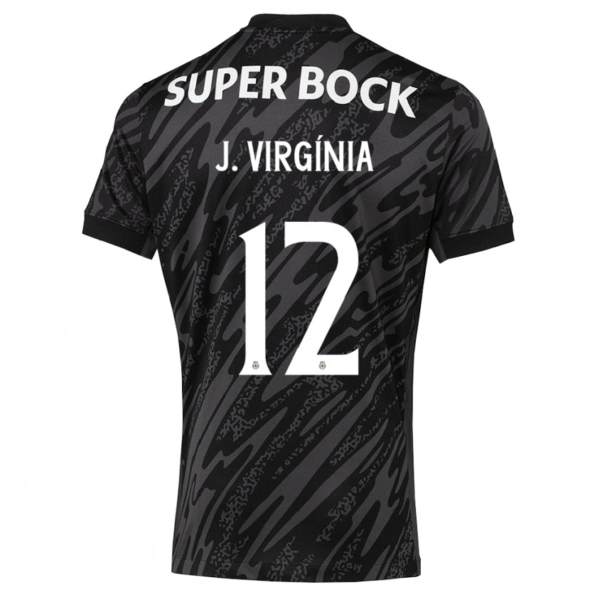 Danxen Men João Virgínia #12 Gray Black White Goalkeeper Jersey 2025/26 T-Shirt