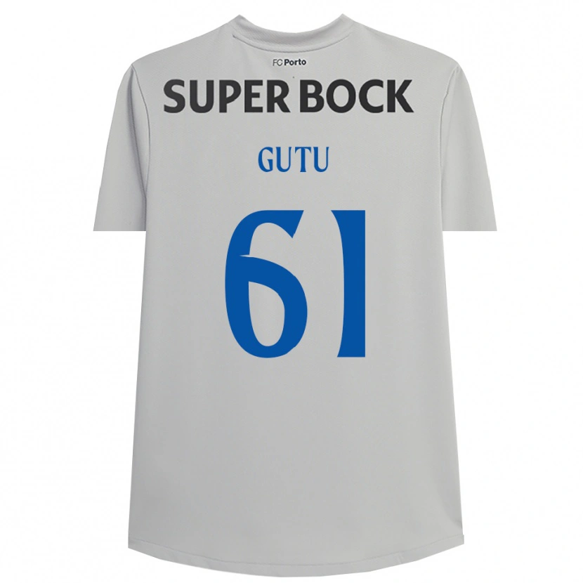Danxen Men Denis Gutu #61 Light Gray Black Goalkeeper Jersey 2025/26 T-Shirt