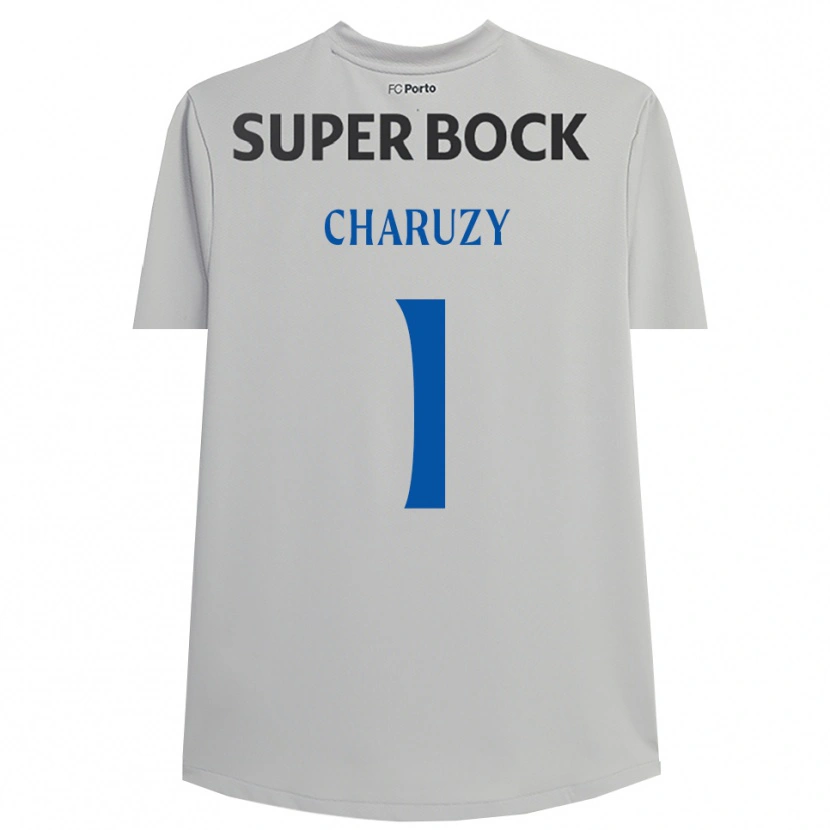 Danxen Men Hubert Charuzy #1 Light Gray Black Goalkeeper Jersey 2025/26 T-Shirt