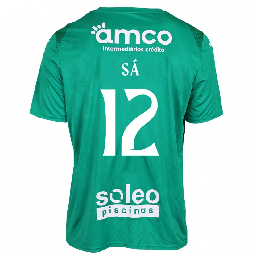 Danxen Men Tiago Sá #12 Green White Goalkeeper Jersey 2025/26 T-Shirt