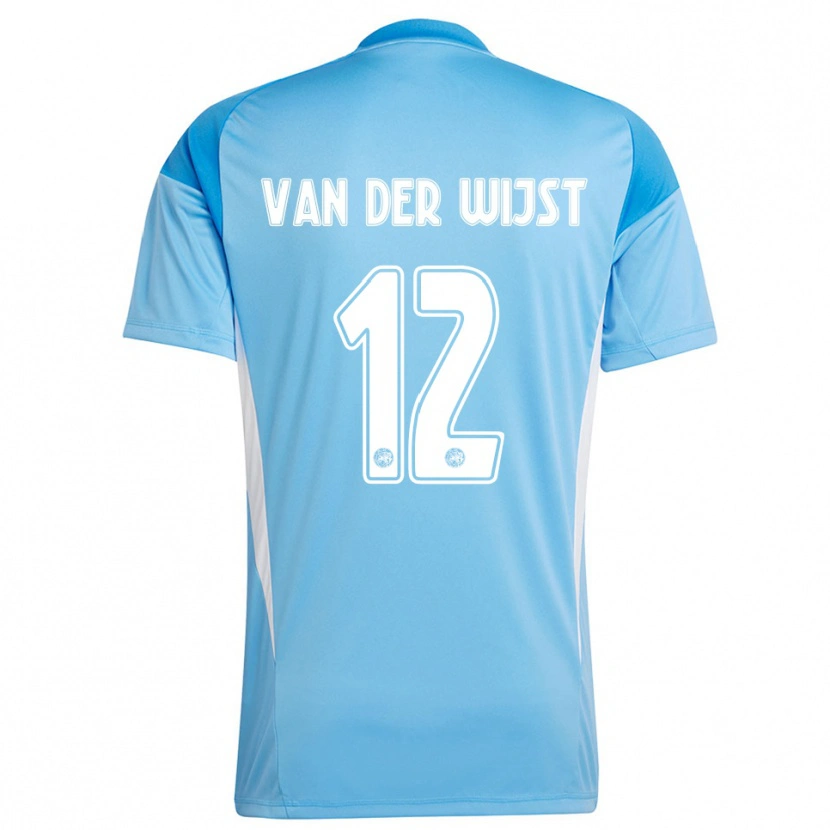 Danxen Men Giovanni van der Wijst #12 Light Blue White Goalkeeper Jersey 2025/26 T-Shirt