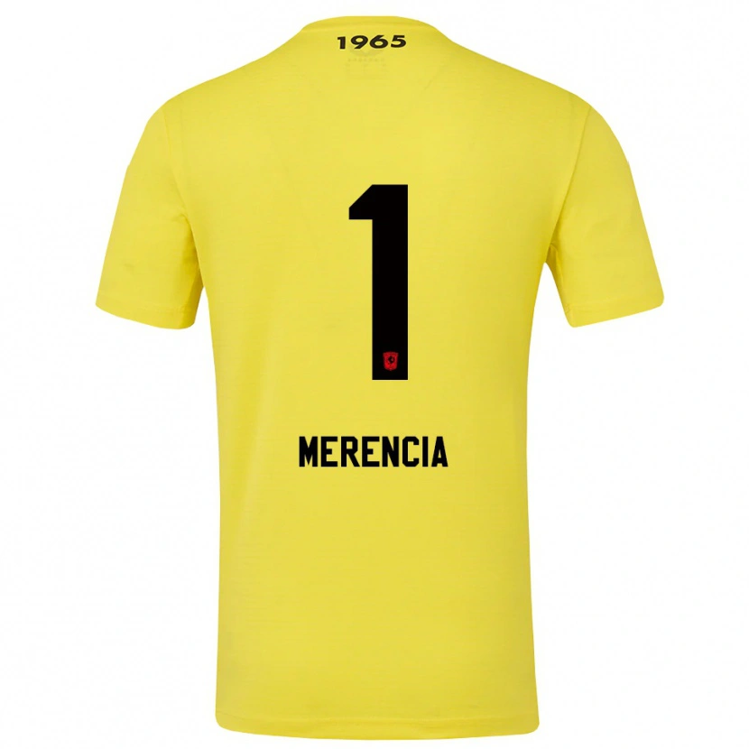 Danxen Men Leandro Merencia #1 Yellow Black Goalkeeper Jersey 2025/26 T-Shirt