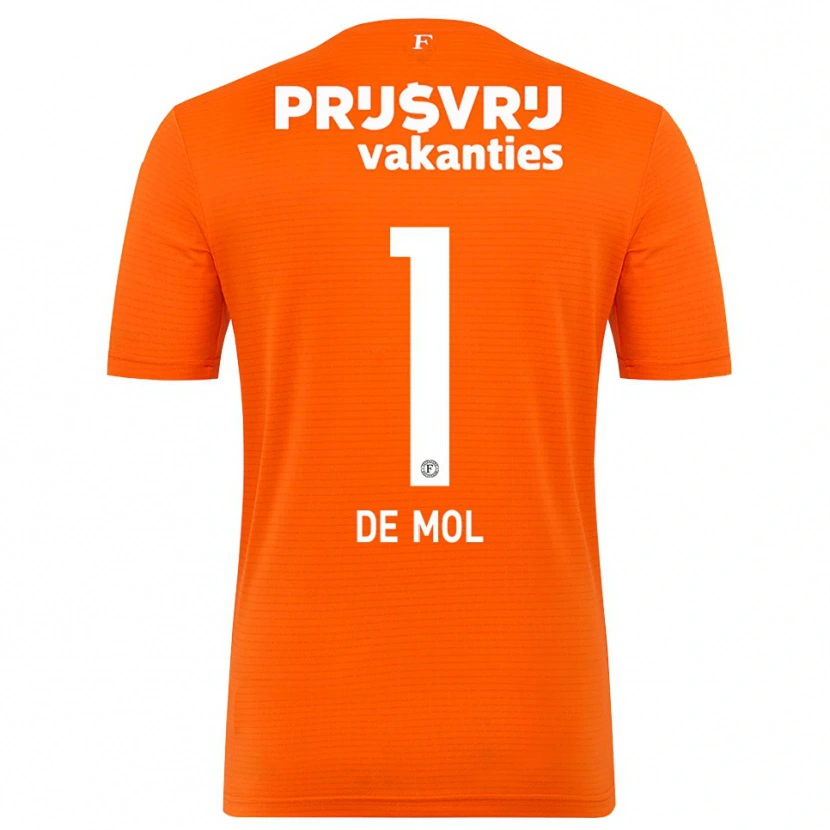 Danxen Men Stenn de Mol #1 Orange Black Goalkeeper Jersey 2025/26 T-Shirt