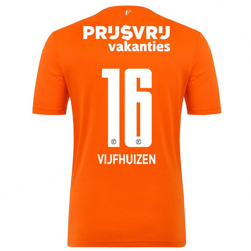 Danxen Men Beer Vijfhuizen #16 Orange Black Goalkeeper Jersey 2025/26 T-Shirt