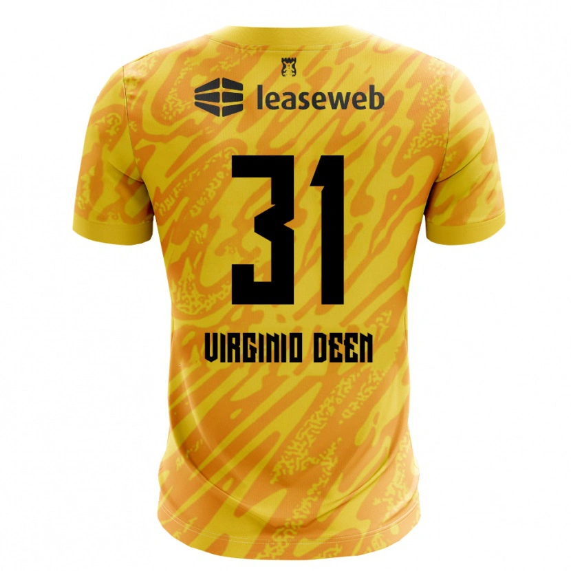 Danxen Men Daniël Virginio Deen #31 Orange Yellow Black Goalkeeper Jersey 2025/26 T-Shirt