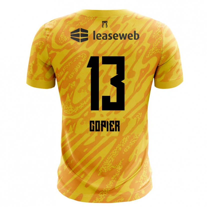 Danxen Men Febe Copier #13 Orange Yellow Black Goalkeeper Jersey 2025/26 T-Shirt