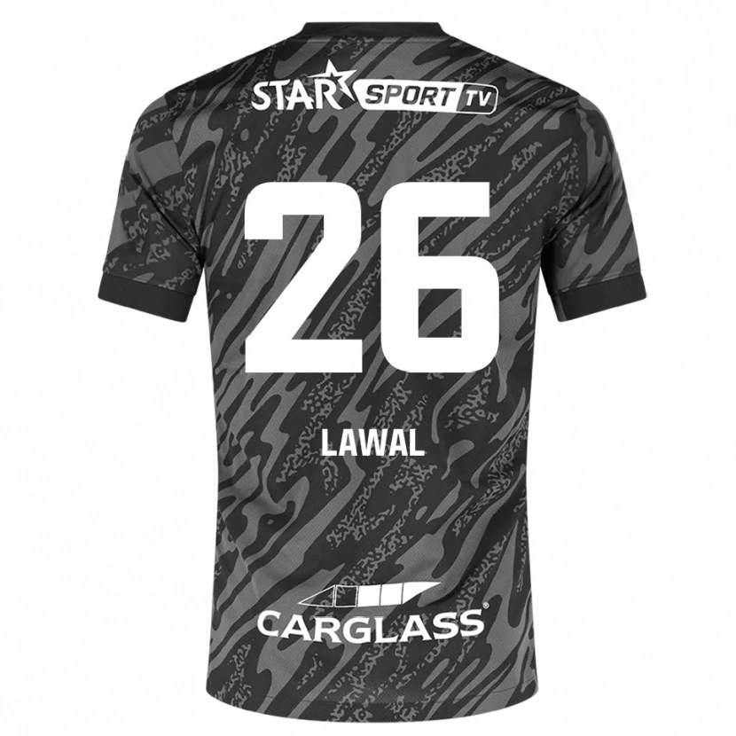 Danxen Men Tobias Lawal #26 Dark Gray Black Goalkeeper Jersey 2025/26 T-Shirt