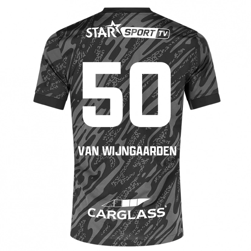 Danxen Men Maren Van Wijngaarden #50 Dark Gray Black Goalkeeper Jersey 2025/26 T-Shirt