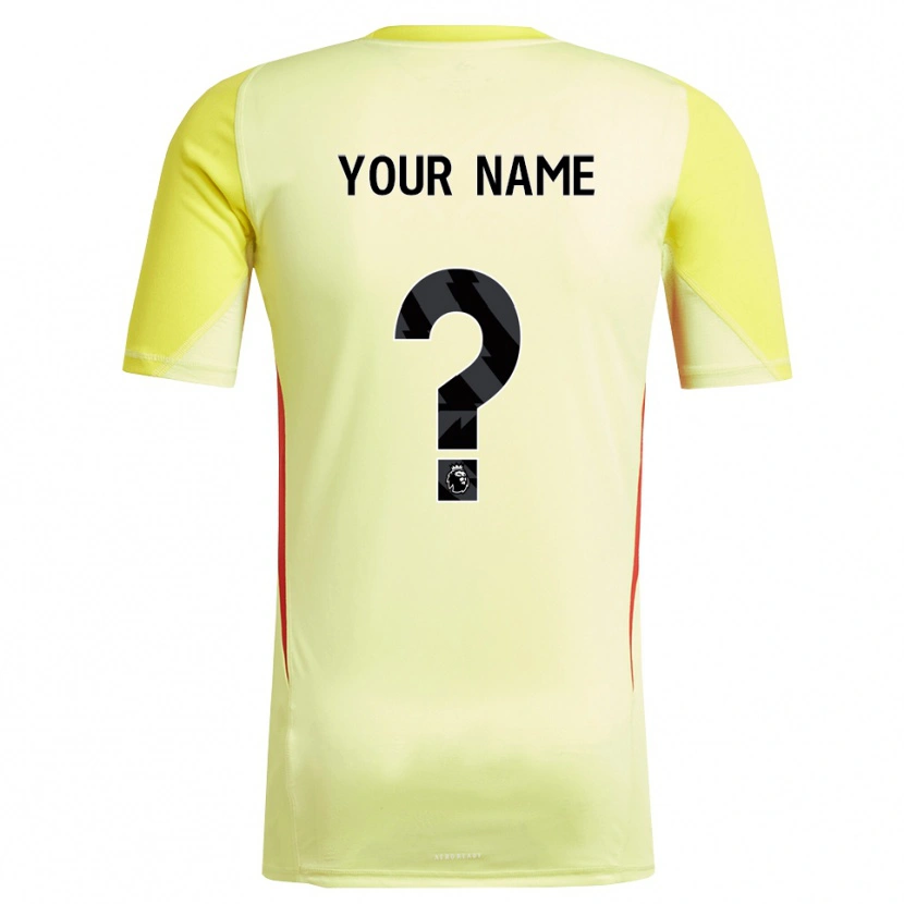 Danxen Men Liverpool FC Yellow Red Goalkeeper Jersey 2025/26 T-Shirt