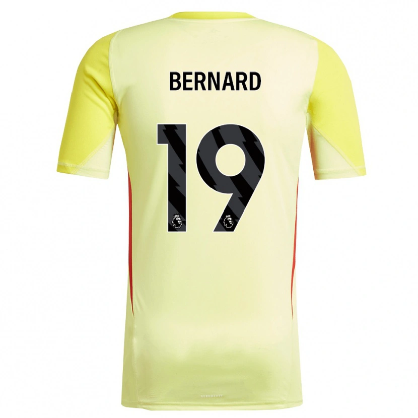 Danxen Men DJ Bernard #19 Yellow Red Goalkeeper Jersey 2025/26 T-Shirt