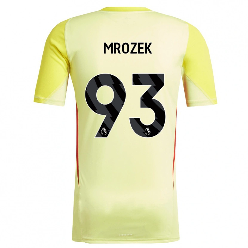 Danxen Men Fabian Mrozek #93 Yellow Red Goalkeeper Jersey 2025/26 T-Shirt