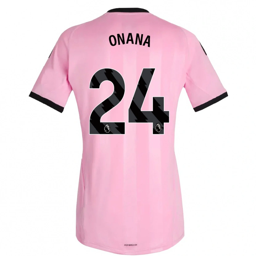 Danxen Men André Onana #24 Pink Black Goalkeeper Jersey 2025/26 T-Shirt
