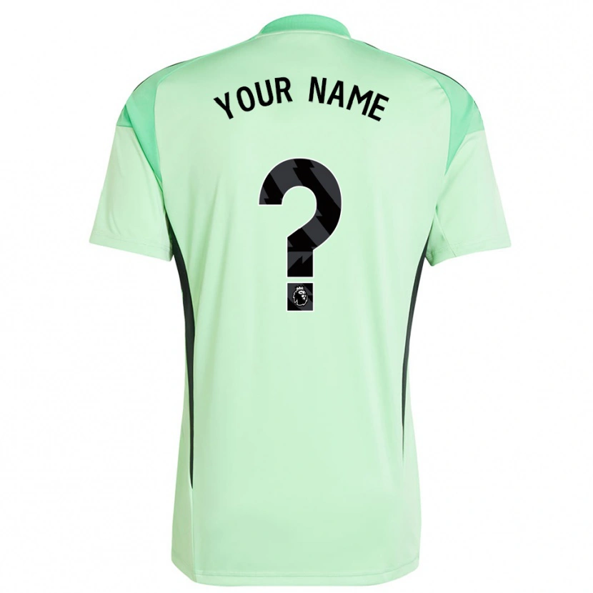 Danxen Men Arsenal FC Light Green Black Goalkeeper Jersey 2025/26 T-Shirt