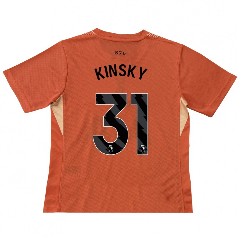 Danxen Men Antonín Kinský #31 Orange Black Goalkeeper Jersey 2025/26 T-Shirt