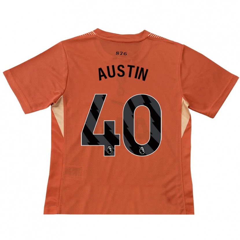 Danxen Men Brandon Austin #40 Orange Black Goalkeeper Jersey 2025/26 T-Shirt