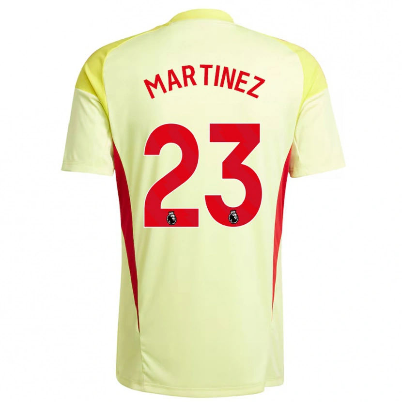 Danxen Men Emiliano Martínez #23 Light Yellow Goalkeeper Jersey 2025/26 T-Shirt