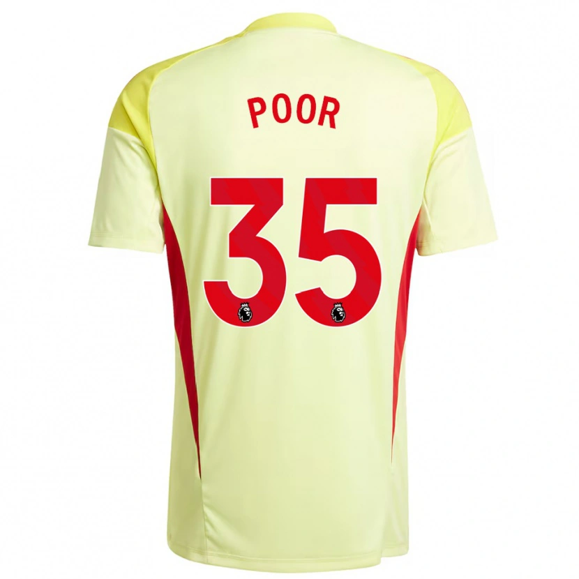 Danxen Men Sophia Poor #35 Light Yellow Goalkeeper Jersey 2025/26 T-Shirt