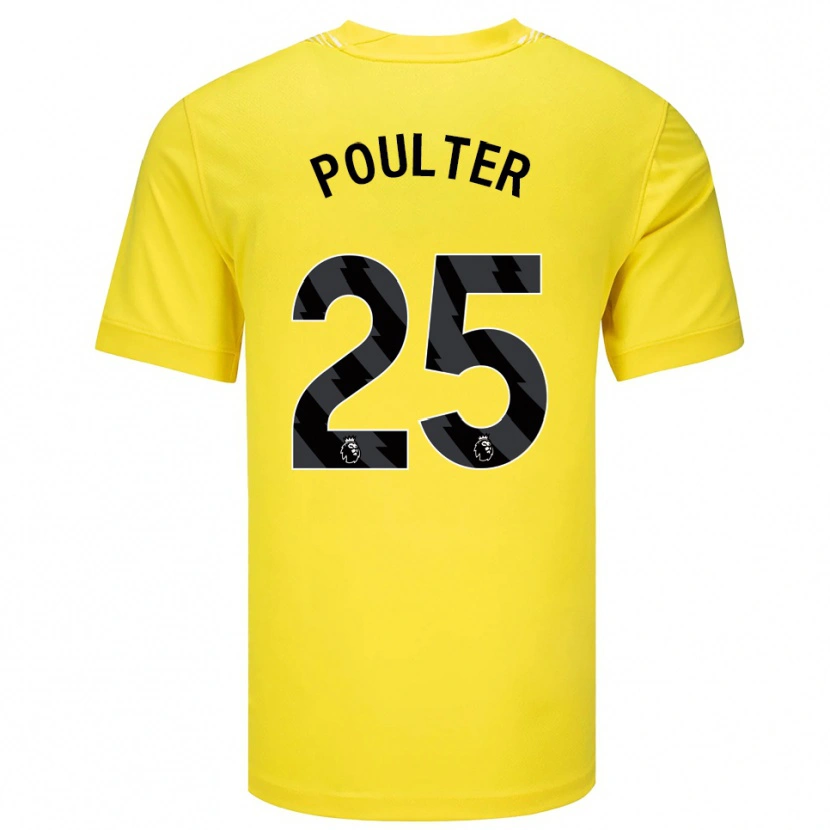 Danxen Men Hannah Poulter #25 Yellow Black Goalkeeper Jersey 2025/26 T-Shirt